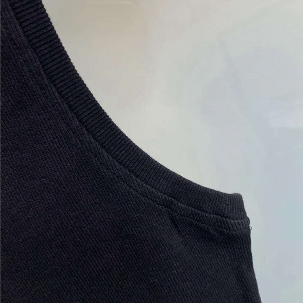 Loewe Black Cropped Tank Top with White Anagram Logo - Picture 4 of 5